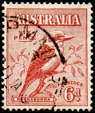 Австралия 1932 год . Фауна . Кукабара . Каталог 0,55 фунтов.